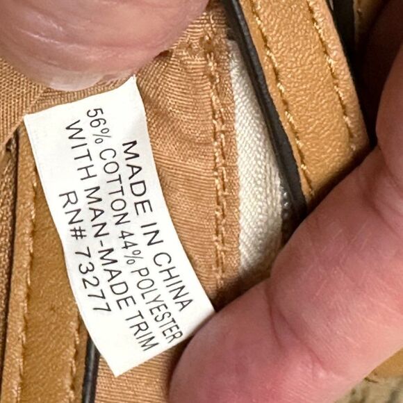 Fratelli Rossetti Crossbody Bag Adjustable Strap Cream and Brown - Picture 14 of 15